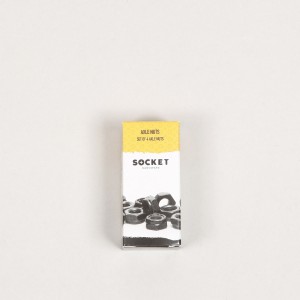 Socket Axle Nuts 13mm Silver